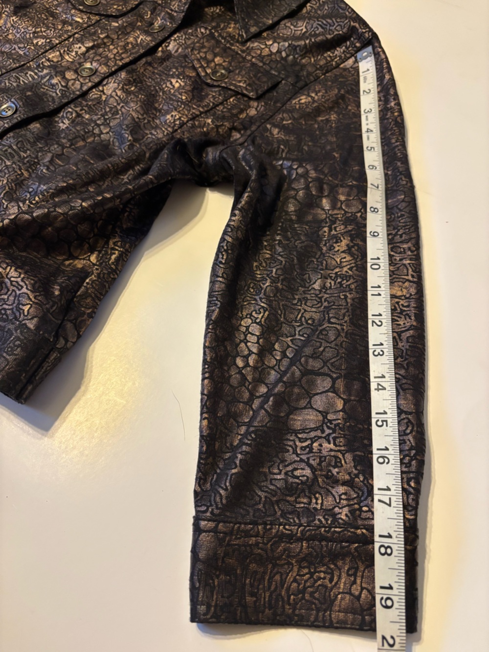 Ruby Rd. Metallic Black Cropped Utility Jacket - Picture 8 of 8